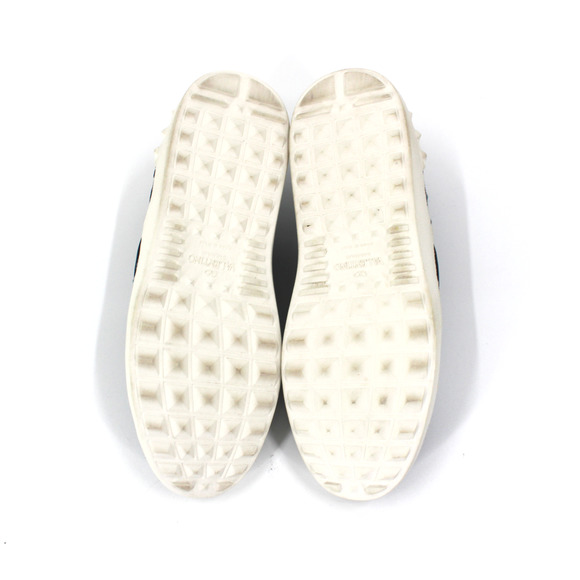 Valentino Garavani Blue Denim Star Patchwork Skate Sneakers 36 Navy Leather Shoe - Picture 7 of 8